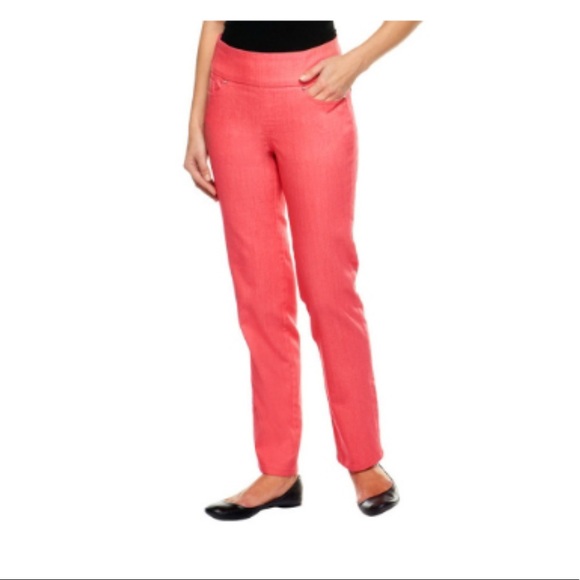 Denim&Co Denim - Denim & Co Smooth Waist Coral Jeans
